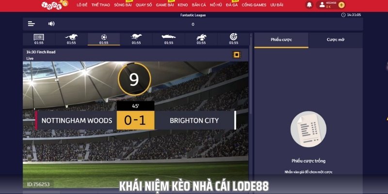 Kèo nhà cái lode88 chỉ những tỷ lệ cược mà nhà cái đưa ra