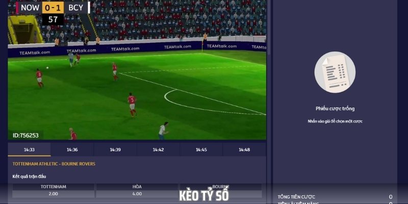 Kèo tỷ số là loại kèo nhà cái lode88 có tỷ lệ thưởng khủng