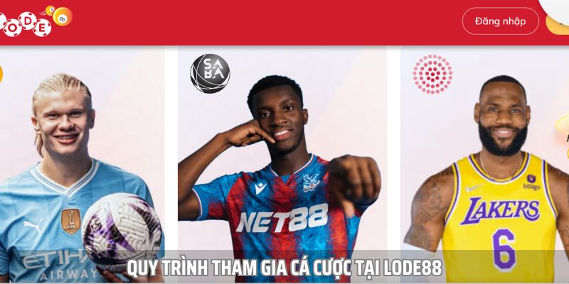 Thao tác tham gia cá cược tại nhà cái bóng đá Lode88