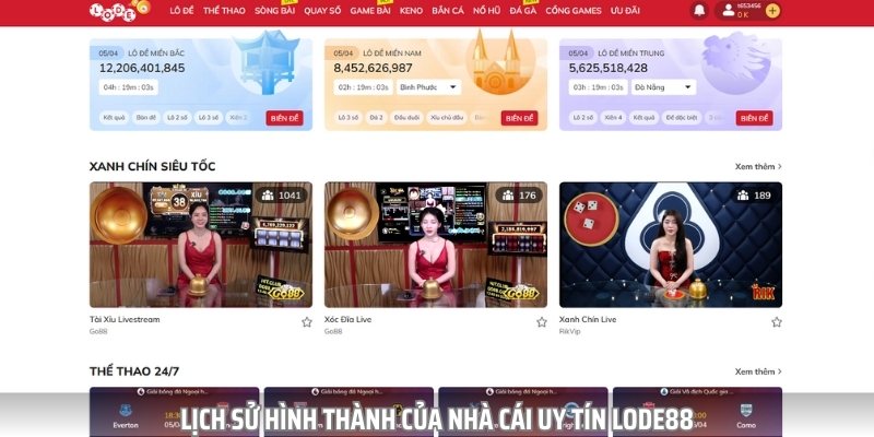 Nhà cái uy tín lode88 từ lâu đã chiếm trọn được lòng tin của tân thủ