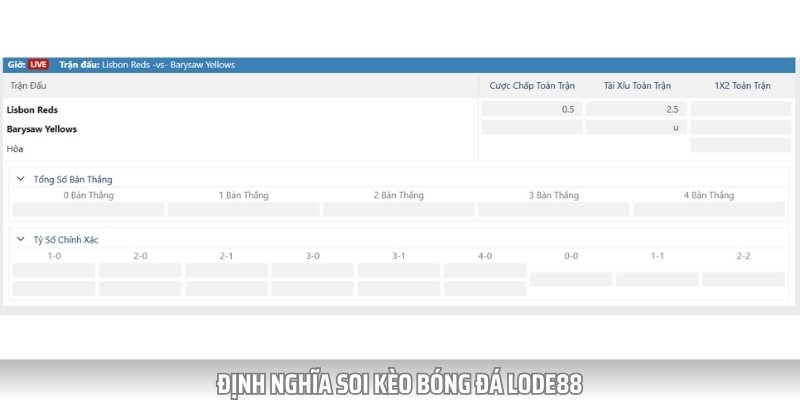 Soi kèo bóng đá lode88 là việc phân tích và dự đoán kết quả